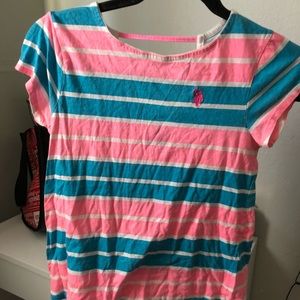 Blue & Pink Polo Shirt